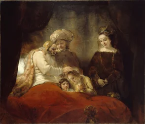Jacob bendiciendo a Efraín y Manasés, 1656