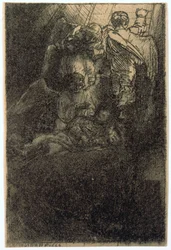 La escalera de Jacob, ilustración para «La Piedra Gloriosa»