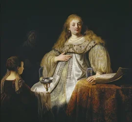 Judith en el banquete de Holofernes