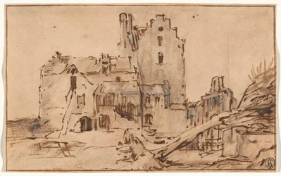 El castillo de Kostverloren en decadencia
