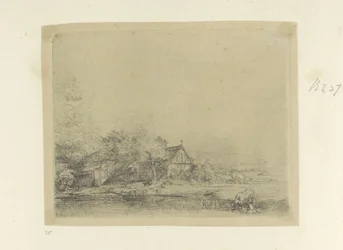 Landschap conoció a Drinkende Koe Colección de ochenta y cinco grabados originales (título de la serie)