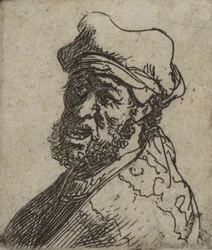 Hombre gritando, tres cuartos a la izquierda: busto, ca. 1629