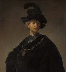 Viejo con cadena de oro
