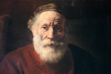 Retrato de un Hombre Viejo en Rojo