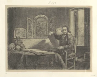 Portret van de boticario Abraham Francen Colección de ochenta y cinco grabados originales (título de la serie)