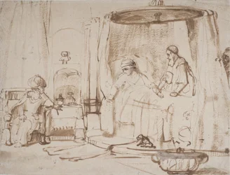 Escena de la historia de Antíoco y Estratónica