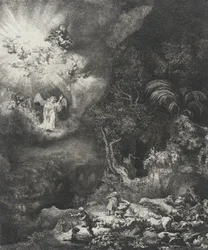 El ángel apareciendo a los pastores, 1634