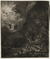 El ángel apareciendo a los pastores, 1634