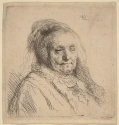 La madre del artista, cabeza y busto