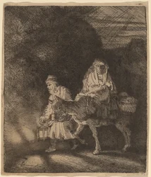 La huida a Egipto: una escena nocturna