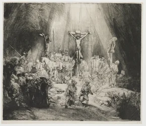 las tres cruces Cristo Crucificado entre los dos Ladrones: 