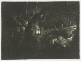 La adoración de los pastores: una pieza nocturna