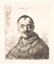La primera cabeza oriental (¿el padre de Rembrandt?)