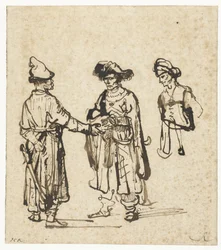 Tres orientales conversando