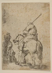 Soldado con turbante a caballo, ca. 1629