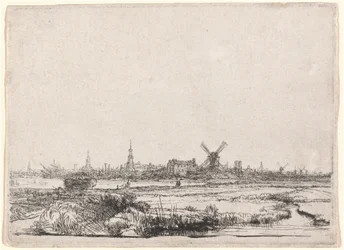 Vista de Ámsterdam desde el Noroeste