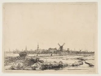Vista de Ámsterdam desde el Noroeste, ca. 1640.