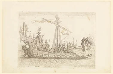 Hercole barca del Sig. Nicolo Cimenes, de Vessels of the Argonauts para la celebración de bodas de Cosimo de