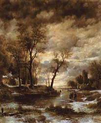 Invierno en Holanda, 1872
