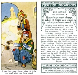 Si compras carne barata, cuando la hierves hueles lo que has ahorrado, 1932