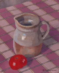 Jarra y tomate