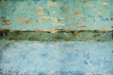 Horizonte dorado con textura