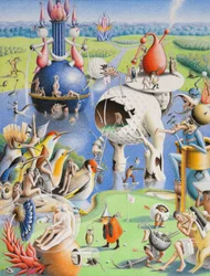 BOSCH-Golf, 2016, Dibujo a lápiz de color sobre papel.
