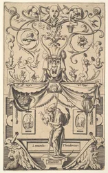 Panel con figura de Saturno, placa 1, ca. 1550-65