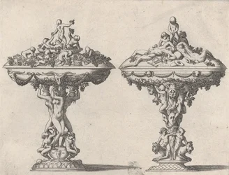 Dos tazas, siglos XVI-XVII