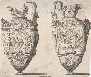 Dos jarrones, siglos XVI-XVII