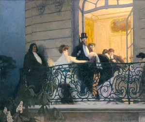 El balcón (óleo sobre lienzo)