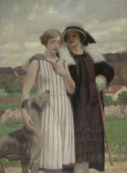 Los dos amigos (óleo sobre lienzo)