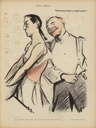 Amor conyugal. Ilustración para Le Rire