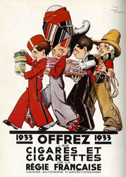 Cigarrillos de la regie Francaise, 1932