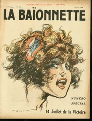Portada de "La Baionnette", número 210, Satírico en Colores