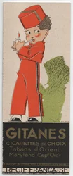 Cigarrillos Gitanes, ca. 1930 (Stencil print)