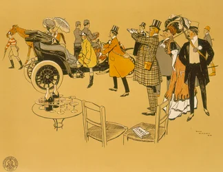 Póster publicitario de coches Berliet, 1906