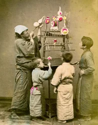 Vendedor de globos. c1875