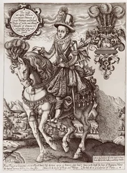 Carlos I como Príncipe de Gales a caballo, de 