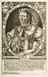 Dick Whittington, alcalde de Londres (grabado)