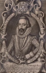 Edmund Sheffield, primer conde de Mulgrave, estadista inglés, principios del siglo XVII, 1894