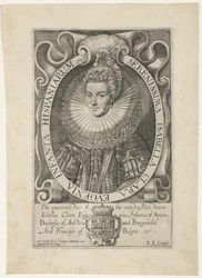 Portret de Isabella Clara Eugenia Serenísima Isabel Clara Eugenia Infanta de España (título sobre objeto)