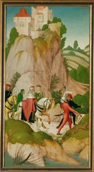Leopoldo III (1075-1136), Santo, Margrave de Austria (pintura sobre tabla)
