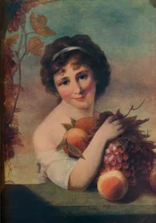 Niña con fruta, c1780, 1910