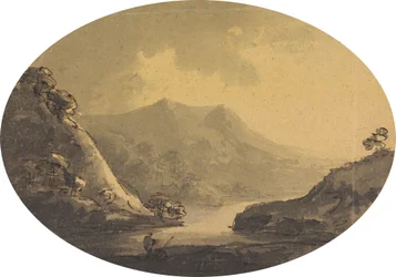 Paisaje con pescador