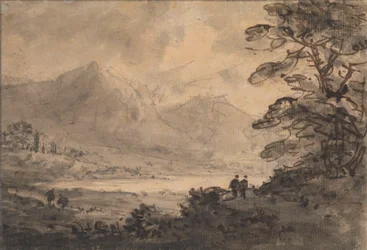 Paisaje con cuatro figuras