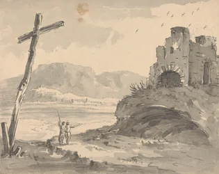 Paisaje con gran cruciforme