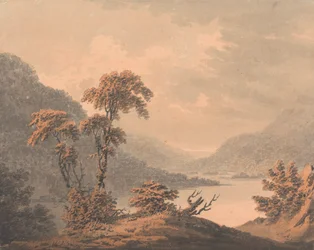 Vista en Barnscliff, cerca de Scarborough, cuando se desbordó el Derwent