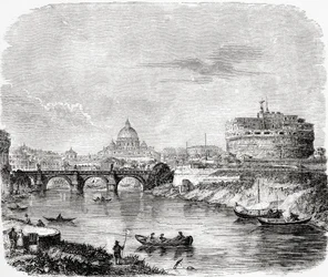 San Pedro con el puente y Castel Sant