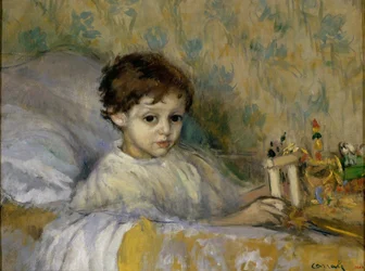 Niño Enfermo (Octavi, el hijo del artista)